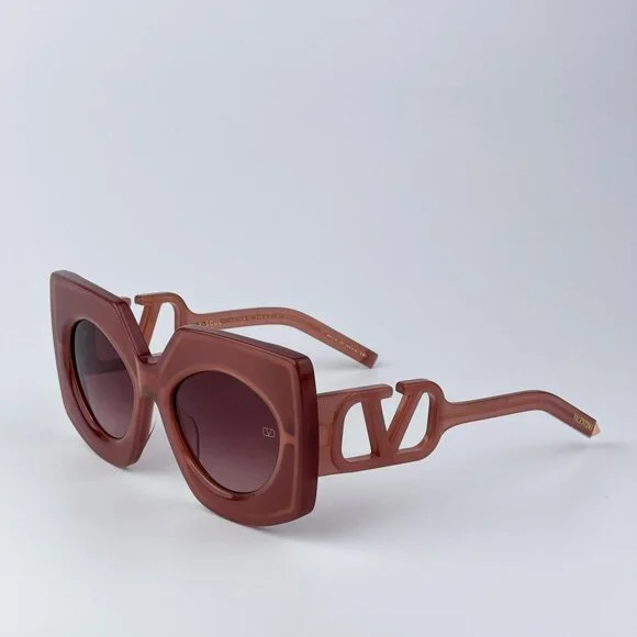 Valentino Women BRAND NEW Sunglasses Titanium Pink Gold Rose  display picture 2